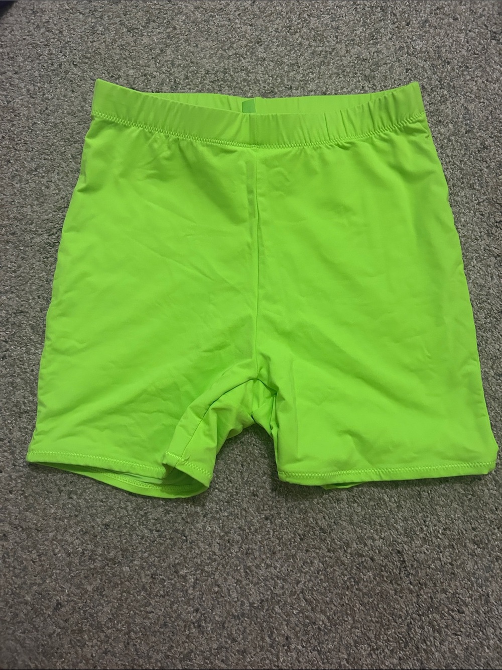Neon Lime Athletic Bike Shorts